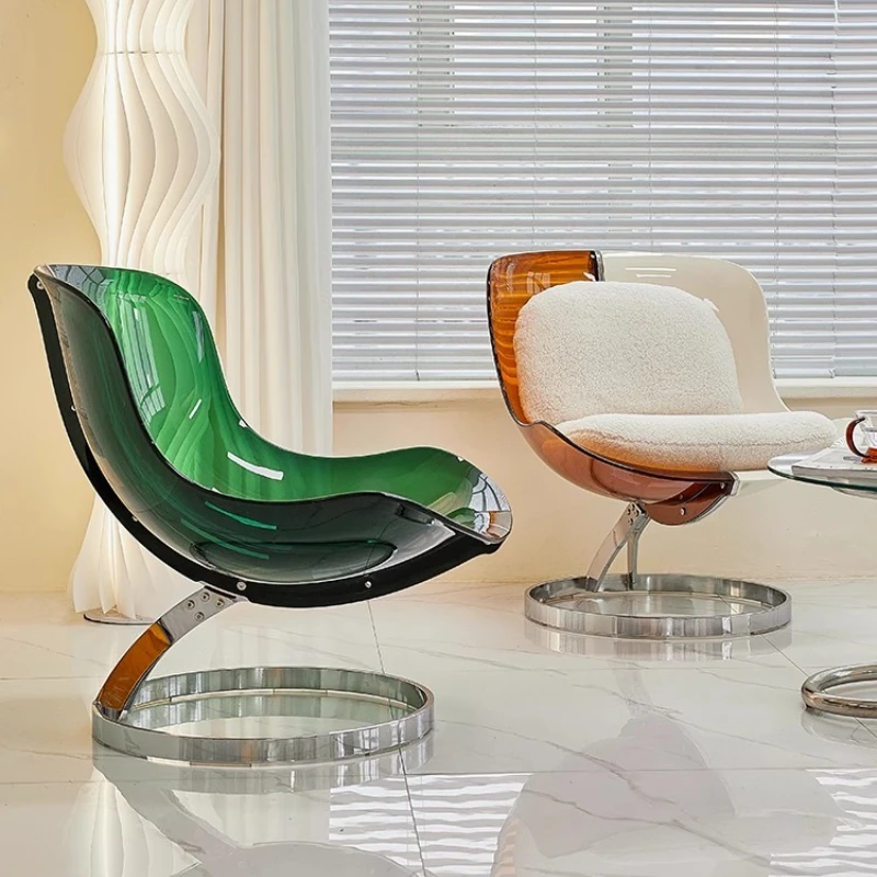 

Creative light luxury sofa chair living room leisure single recliner simple designer bedroom lazy chair