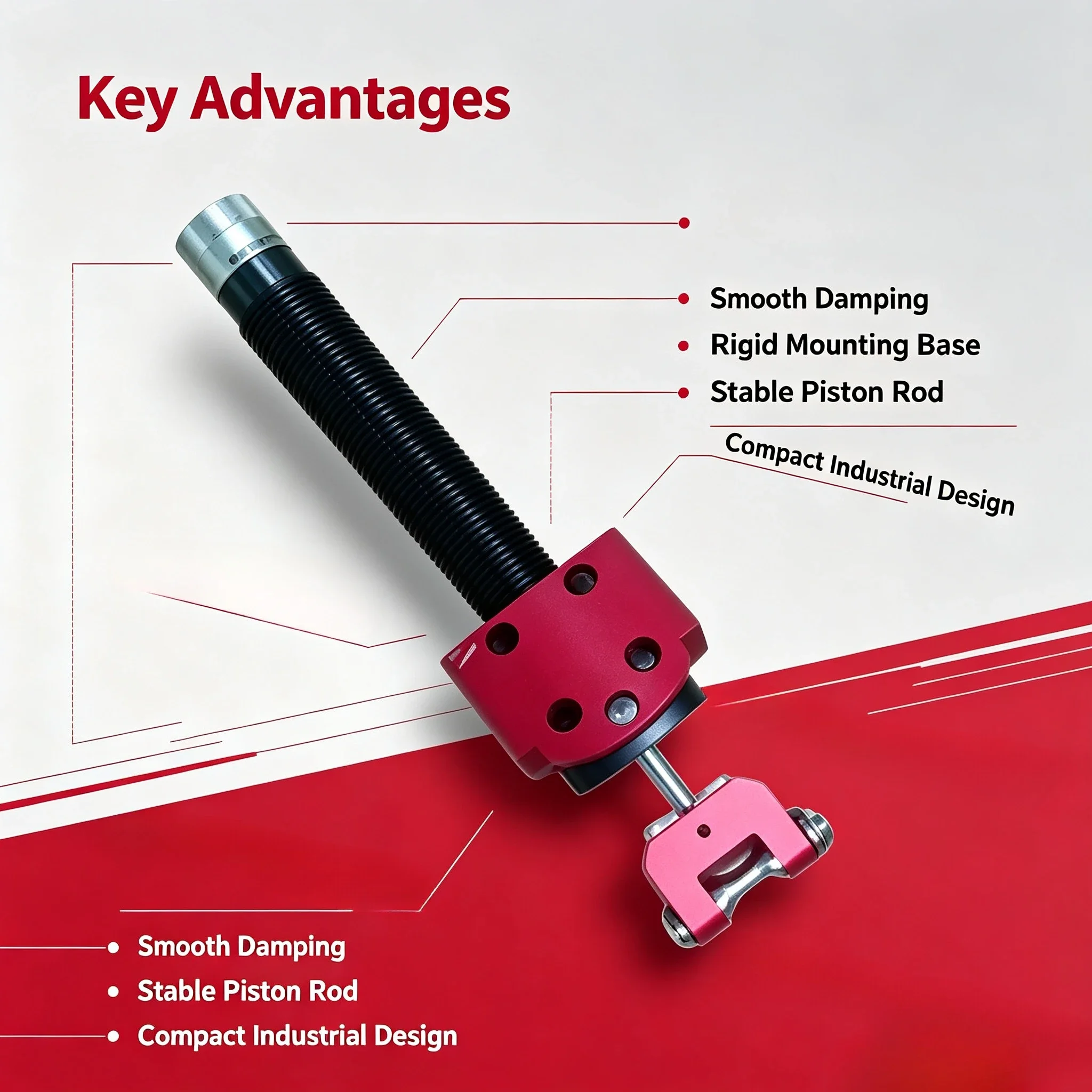 I33T Hydraulic Damping Racing Emulator Pedal with Connecting Rod Cushion Adjustable Brake Clutch Accelerator Pedal