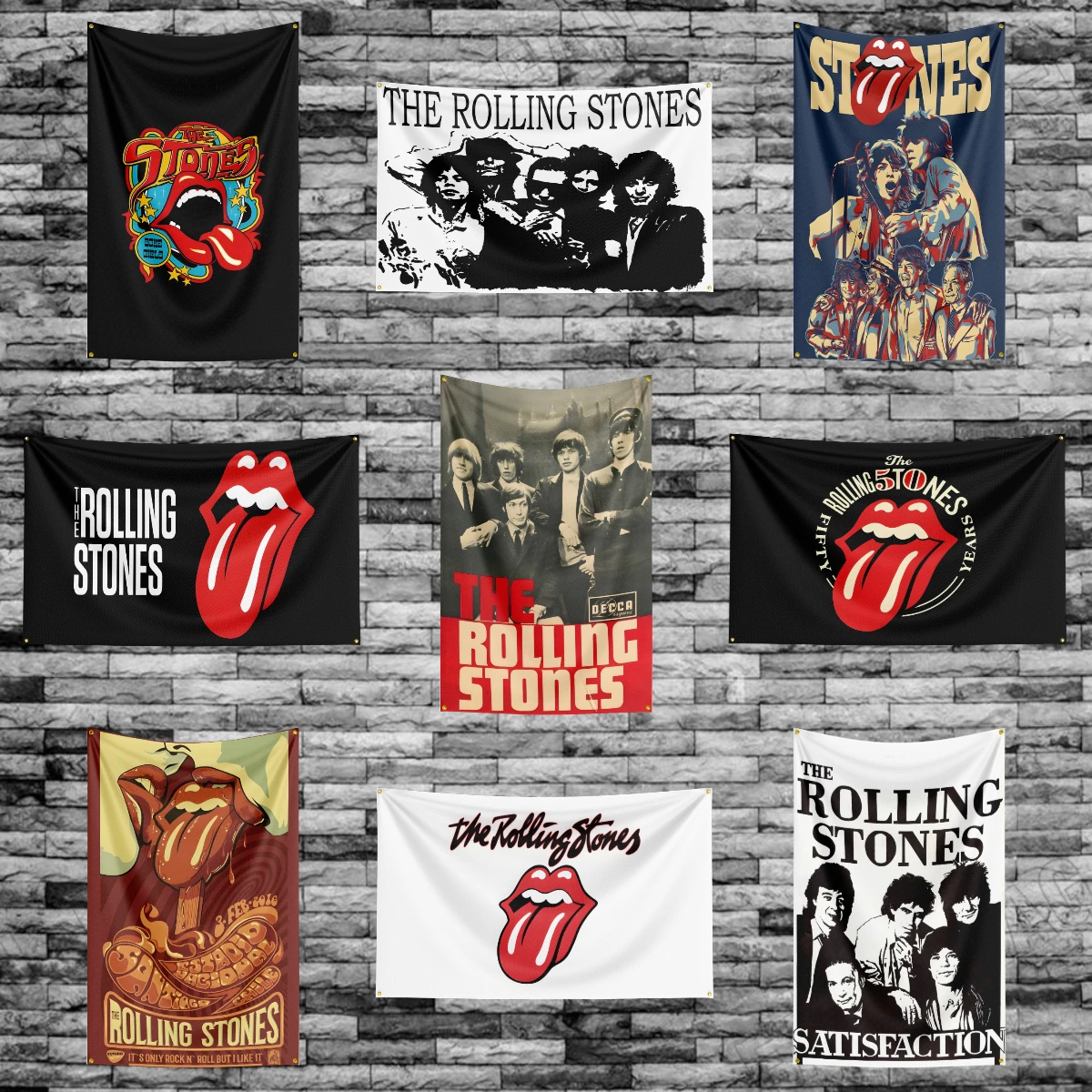 

3x5 Ft Heavy Rock Band The R-Rolling-Stone Flag Polyester Digital Printing Banner for Bedroom Wall Art Door Tapestry Decoration