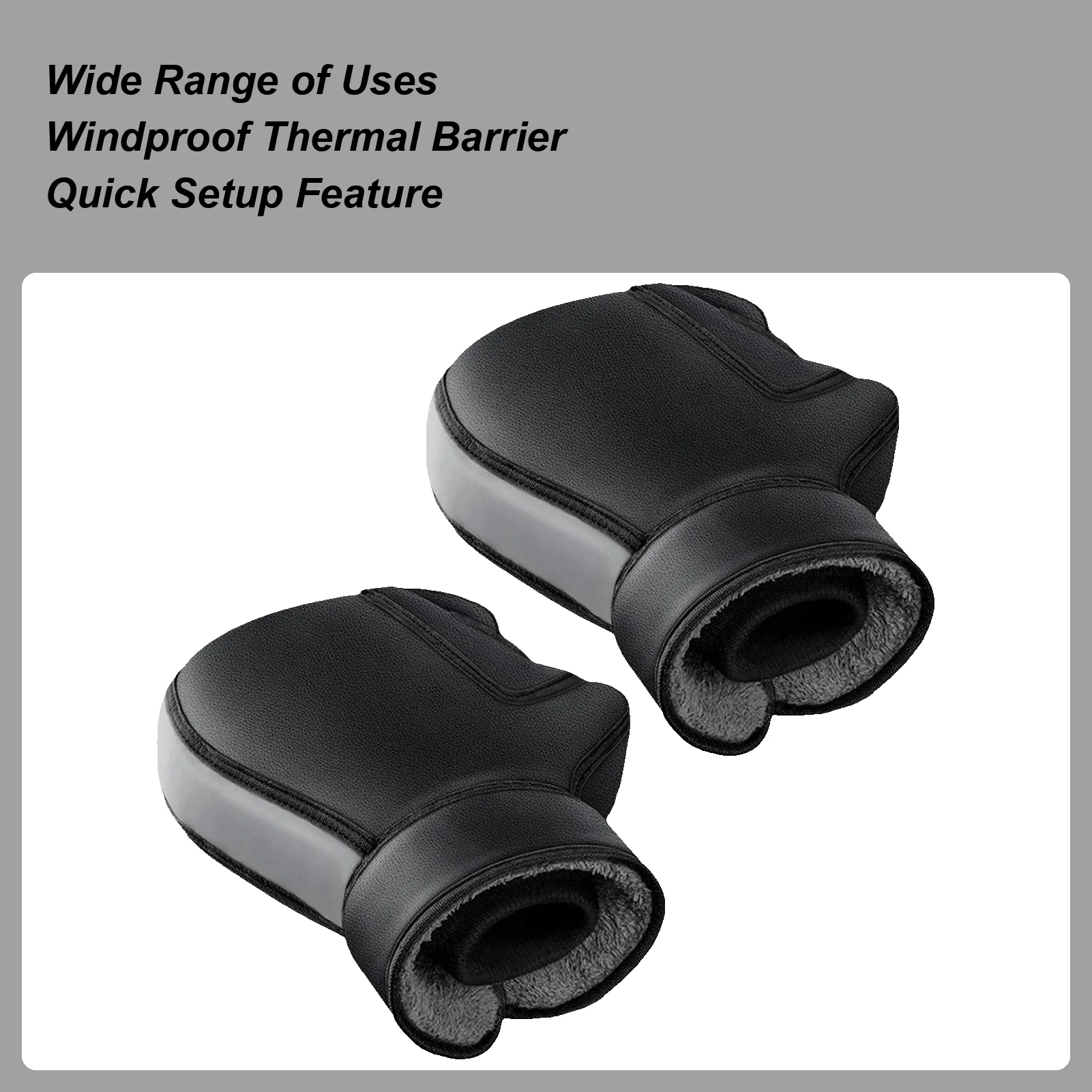 

Bicycle Handlebar Muff Motorbike Warm Handlebar Mittens Reflective Winter Scooter Grip Mittens For Tricycles Snowmobiles Highway