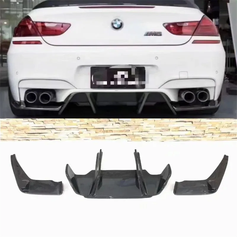 

For BMW F06 F12 F13 ReaI Carbon Fiber Bumper Rear Lip Spoiler Kit