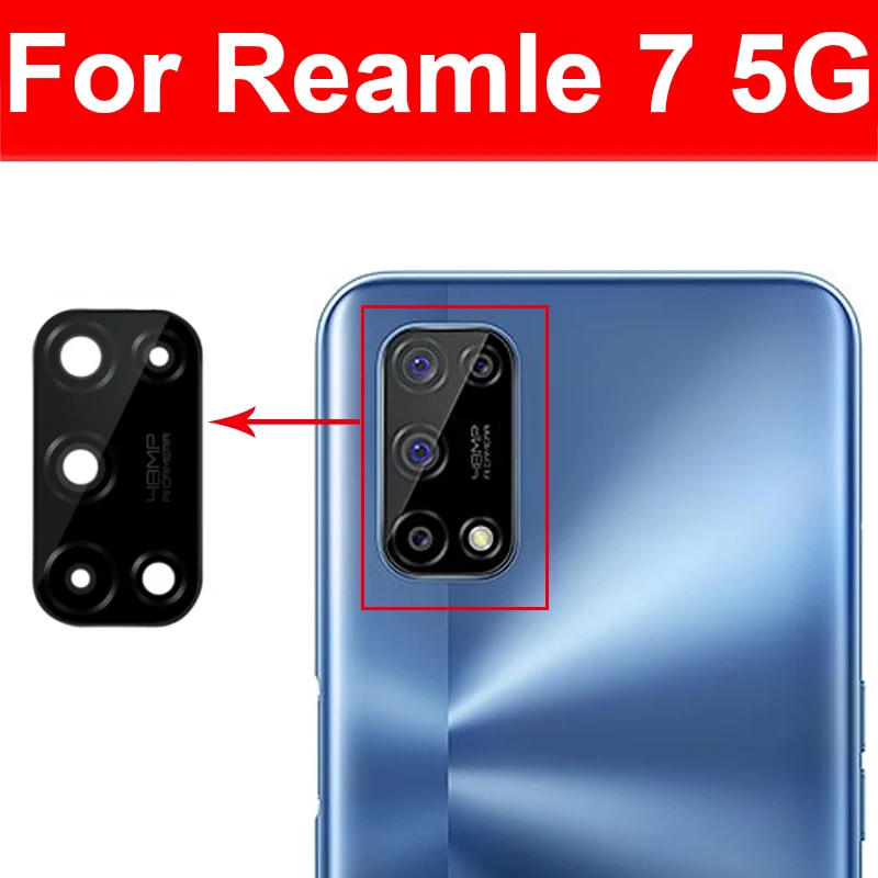 Rear Camera Glass Lens For Realme 1 2 3 3i 5S 5 5i 5s 6 6i 6s 7 7i Pro 5G Global Back Main Camera Glass Lens Sticker Repair