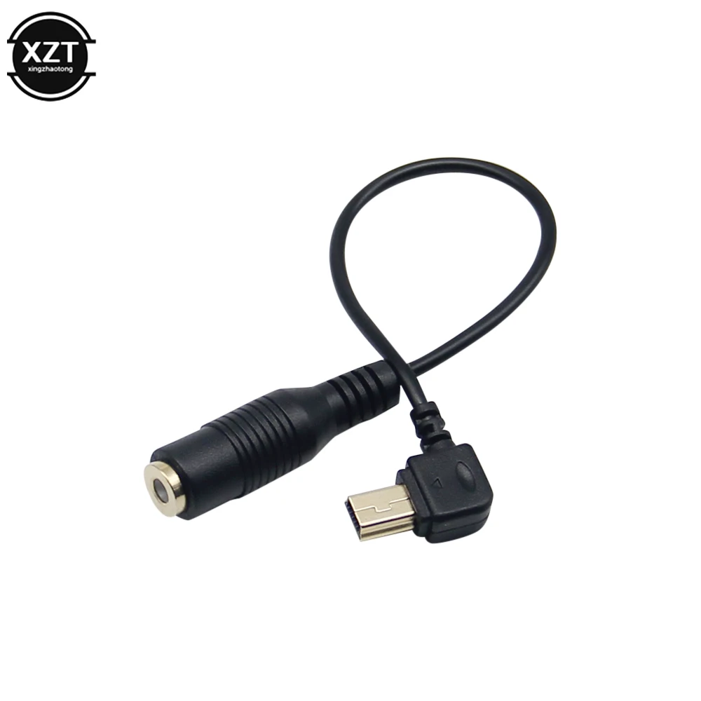 1pc Mini USB To 3.5mm Headphone Jack Mic Cable Adapter For Camera GoPro Hero 3 3+4  motion camera Accessories