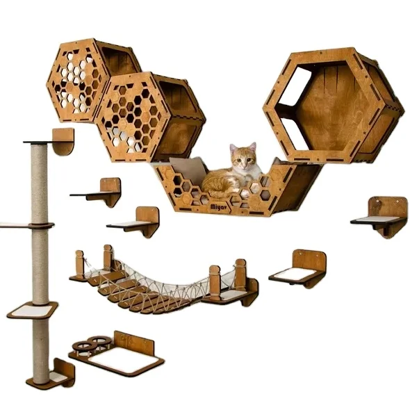 

Товары для домашних животных JUNJI, мебель для кошек, кошачьи перчатки, полка для скалолазания, настенные полки для кошек