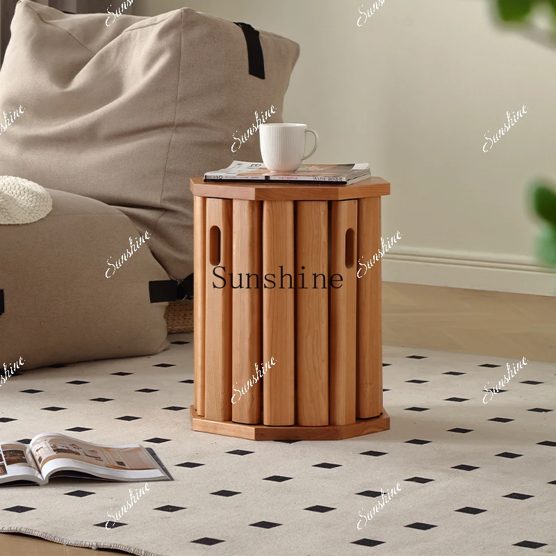 Solid wood rhombus combination household stackable does not take up space Lego stool simple and modern FT