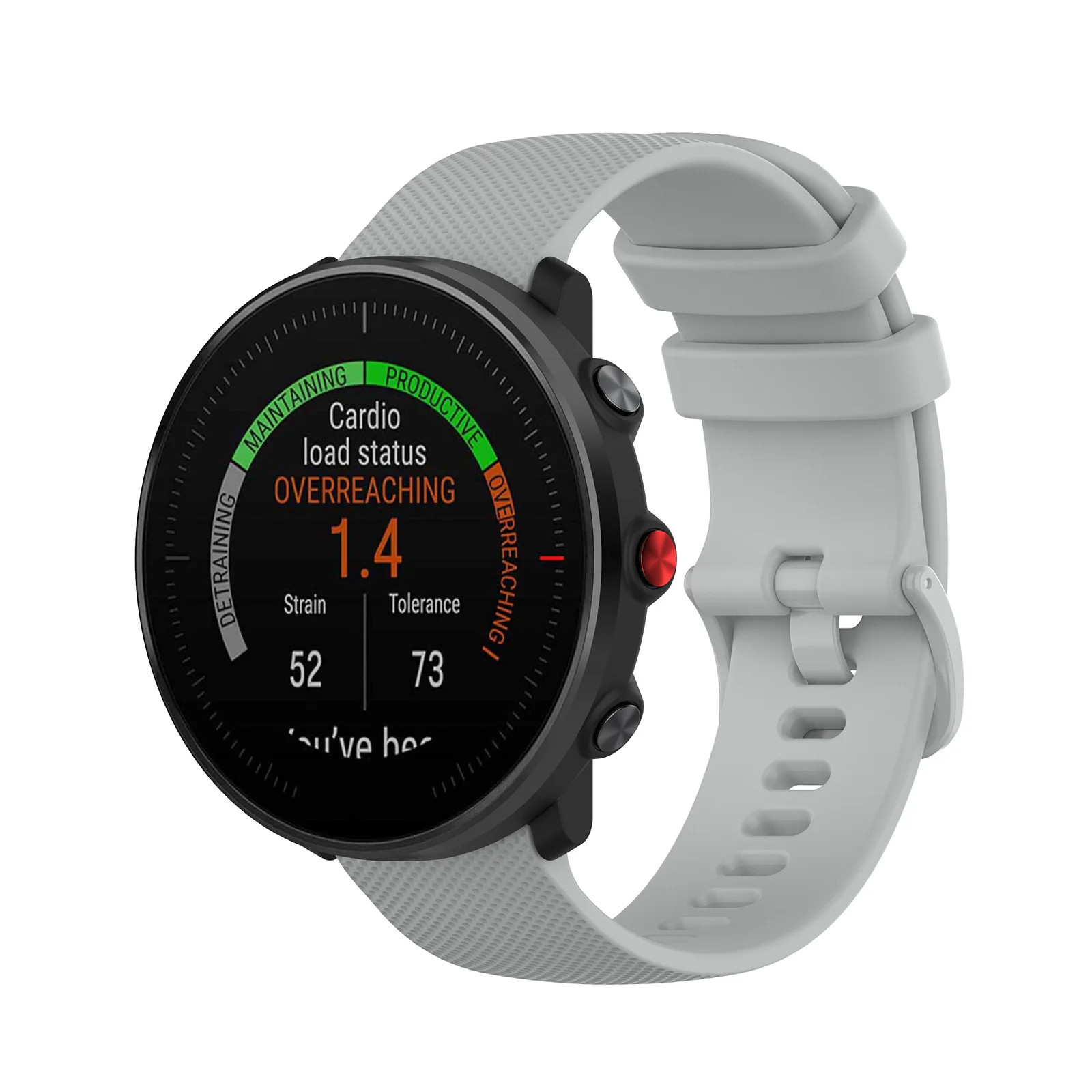 Silikon-Ersatzarmband für Polar Grit X Vantage M M2 Unite Ignite 2 Kompatibles Sportarmband Schwarz – Detail 30