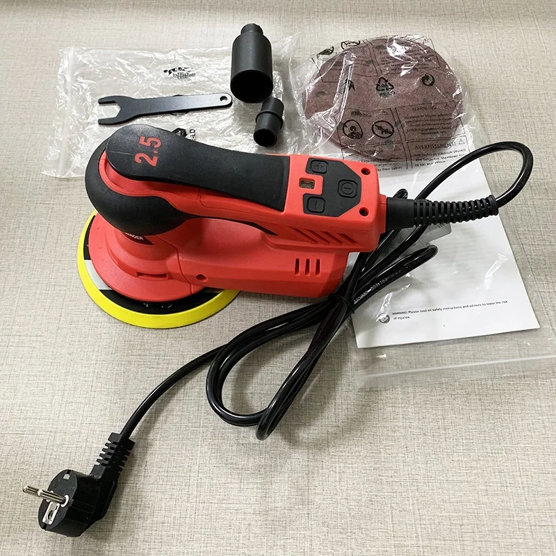 

HYVST KS-01-150 Multi-function Random Orbital Sander Brushless Variable Speed Corded Sanders For Finishing & Corners, Car,wood