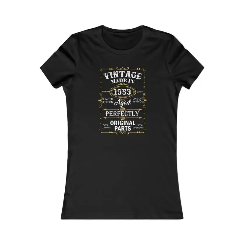 Vintage 1953 original parts 70Th Birthday For Women Poster Newspaper Sign 71st men T shirt