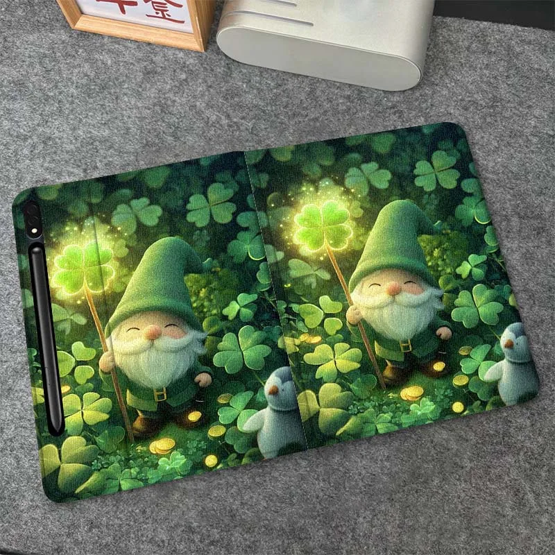 

Clover Starry Sky Cat For Samsung Galaxy Tab S6 S7 S8 S9 S10 FE Plus Lite Soft Flexible Support Tablet Case Gift