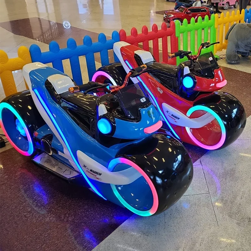 X-Warrior Electric Motorcycle Indoor Animal Ride for Amusement Park Coin-Operated Game Machine for Shopping Malls