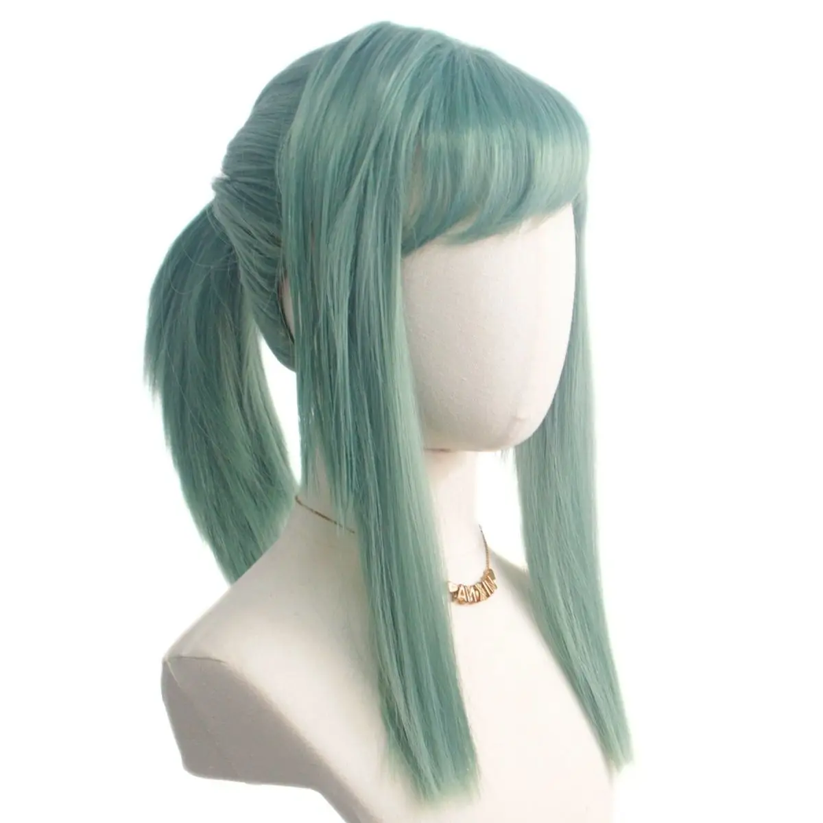 Anxin New Product Anime Jujutsu Kaisen Maki Zenin For Green Ponytail Cosplay Synthetic Wigs For Women Cosplay Use