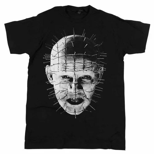 Cheavyweight Hellraiser-Camiseta de la película Pinhead -Close, cuello redondo, moda informal, estampado de alta calidad, moda clásica