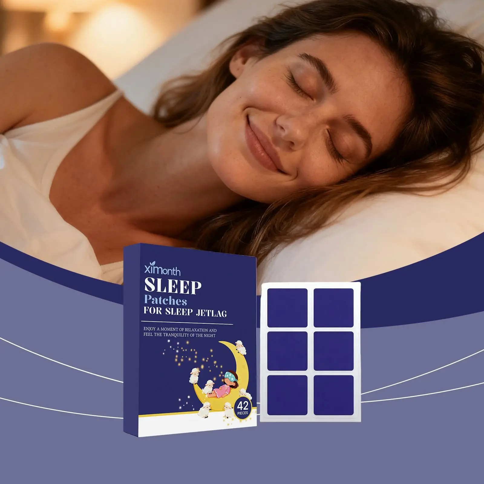 

Insomnia Treatment Plaster Relieve Stress Anxiety Decompression Headache Neurasthenia Soothing Relaxing Help Fall Sleeping Patch