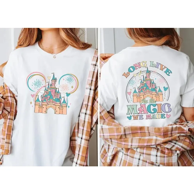 

Castle Magic Shirt - All The Magic We Create - Long Live T-shirt Fashion Paradise Family Travel Shirt Magic Kingdom T-shirt