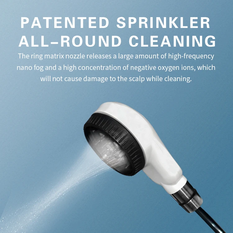 معدات تنظيم الحرارة بتكنولوجيا النانو المتقدمة، العلاج المائي للمياه الغازية، التنظيف العميق، مدلك صحة فروة الرأس #2