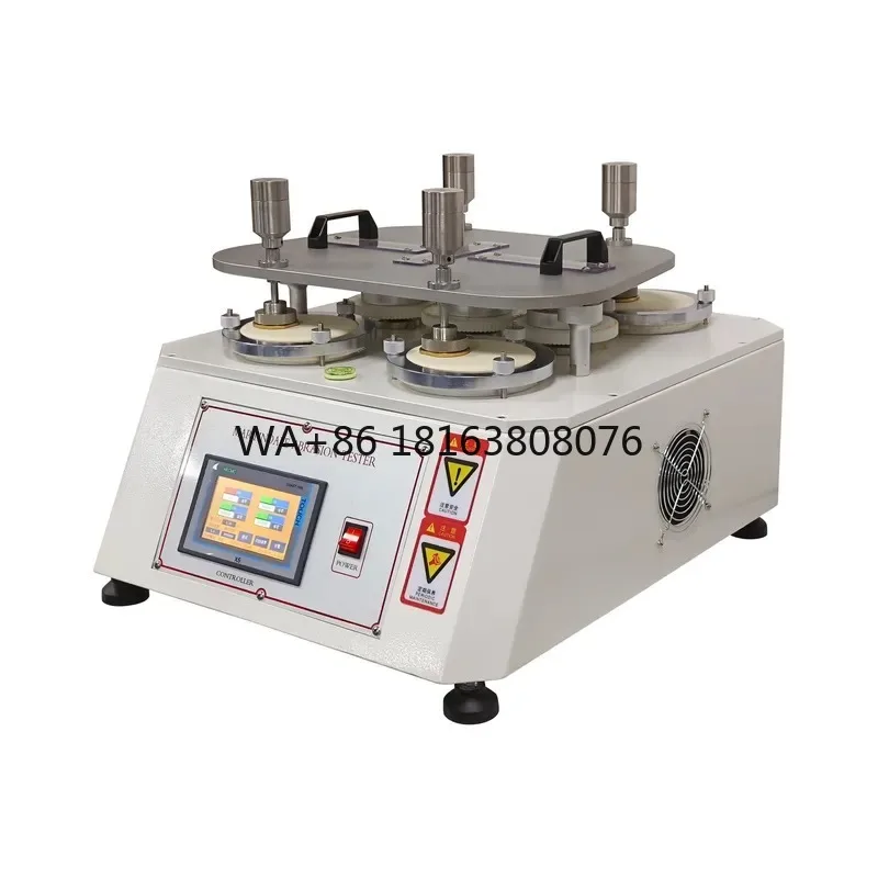 Touch Screen Martindale Abrasion Tester - 0.1g Precision, Touch Control - Textile/Leather Wear Resistance Testing Machine