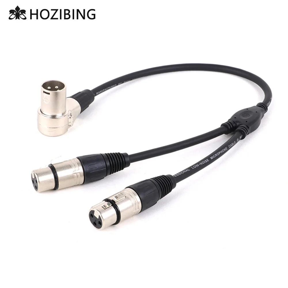 

3pin XLR Y Splitter Cable, Female to Dual Male Cord,1 Male to 2 Female Adapter Cord for Microphone Mixer Amplifier