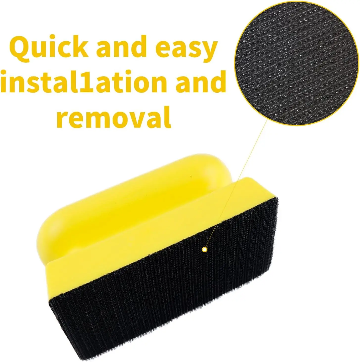 Hand Sanding Block Set 3 Pcs Hook and Loop for Polishing Wood Furniture Polishing Grinding DIY Sandpaper Hand Sander Car