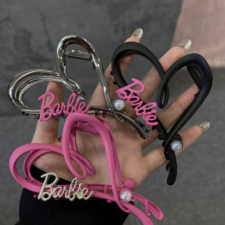 Metal Heart Shape Hair Clip Hair Grabbing Temperament High End Feeling Shark Clip Internet Famous New Hair Accessories