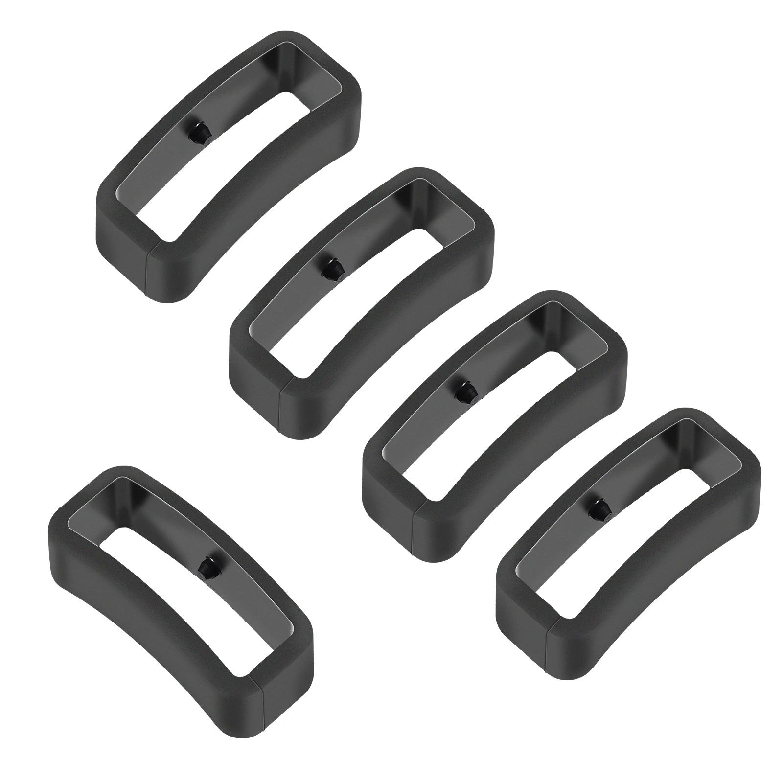 

5Pcs Silicone Watch Band Loop Strap Bands Holder for 235 22mm Flexible Secure Replacement Watch Strap Loop