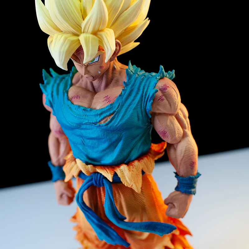 28cm Dragon Ball Anime Son Goku Character Goku Super Saiyan 1 Action Figure PVC Model Statue Desktop Decoration Collection Toy C