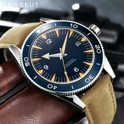 Corgeut Luxury Brand Seepferdchen Military Mechanical Watch MIYOTA Automatic Sport Design Clock Leather Mechanical Wrist Watches