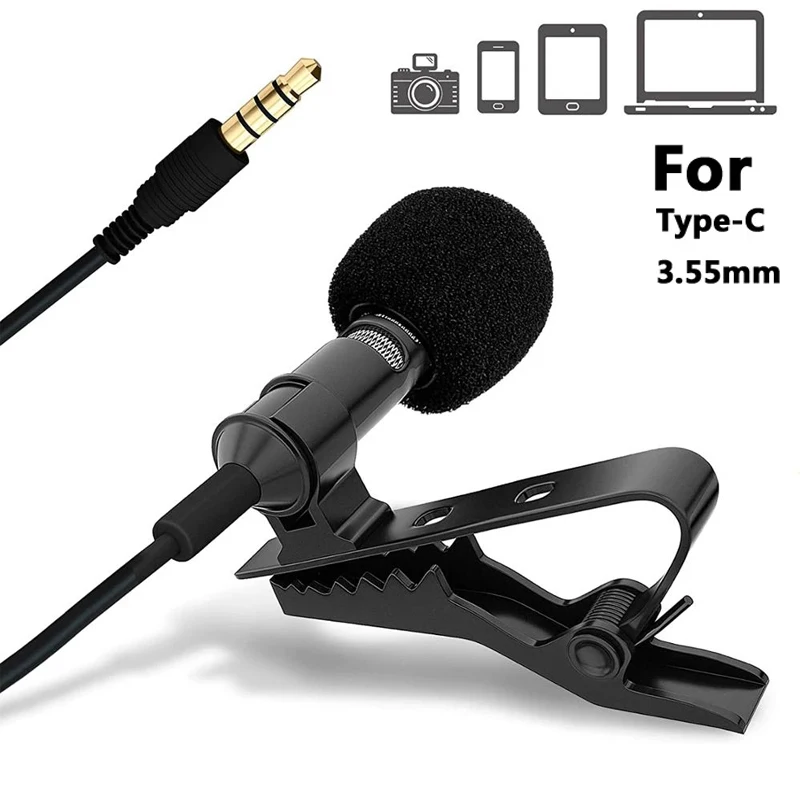 

1.2m Mini Microphone 3.5mm Jack Plug Mic Stereo Wired External Microphone for Laptop Notebook PC DVD Radio Car Audio Microphone