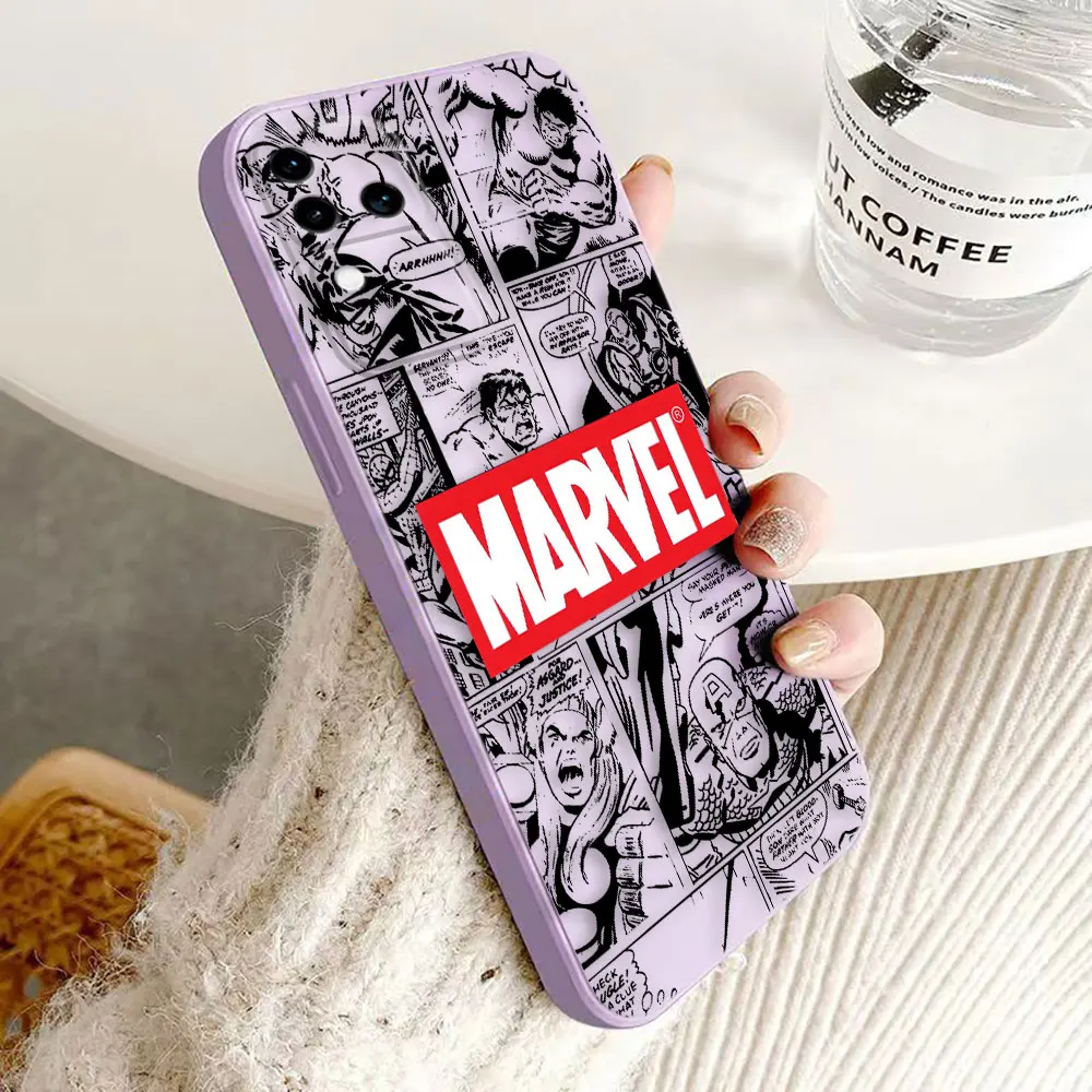 Marvel Comics The Avengers Logo Phone Case For VIVO S1 S16 V15 V17 V20 V20ES V21 V23E V25 V27 V27E V29 V29E V30 V30E PRO PV23 5G