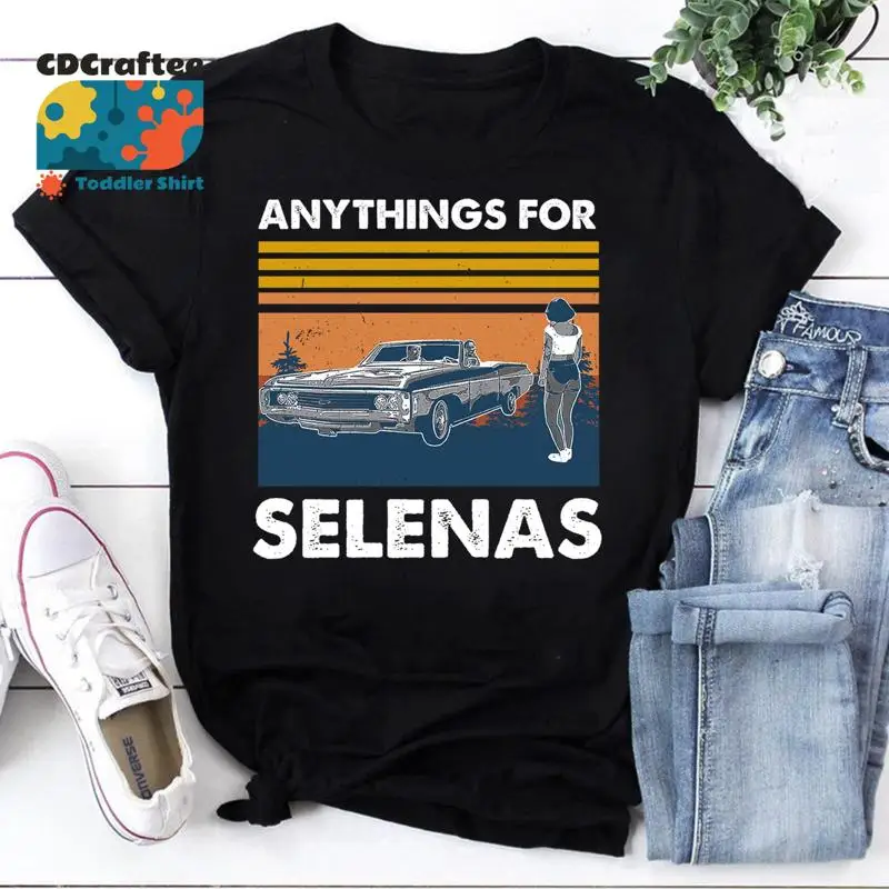 Anything For Selenas Vintage T Shirt Selena La Reina Del Tejano Quintanilla Lover