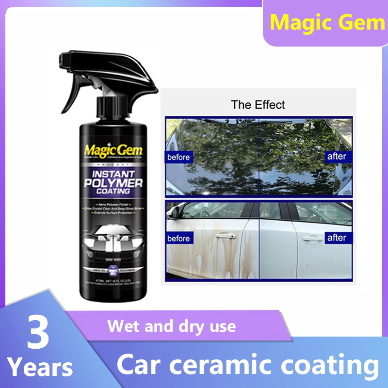 Nano Ceramic Car Coating High Gloss Ceramic Liquid Spray Paint Care Car Polish Nanos Hydrophobic Coating Wax Auto Detailing