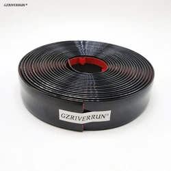 16ft 30MM Universal Gloss Black Moulding Trim Car Body Protect Decoration Strip Side Roof Door