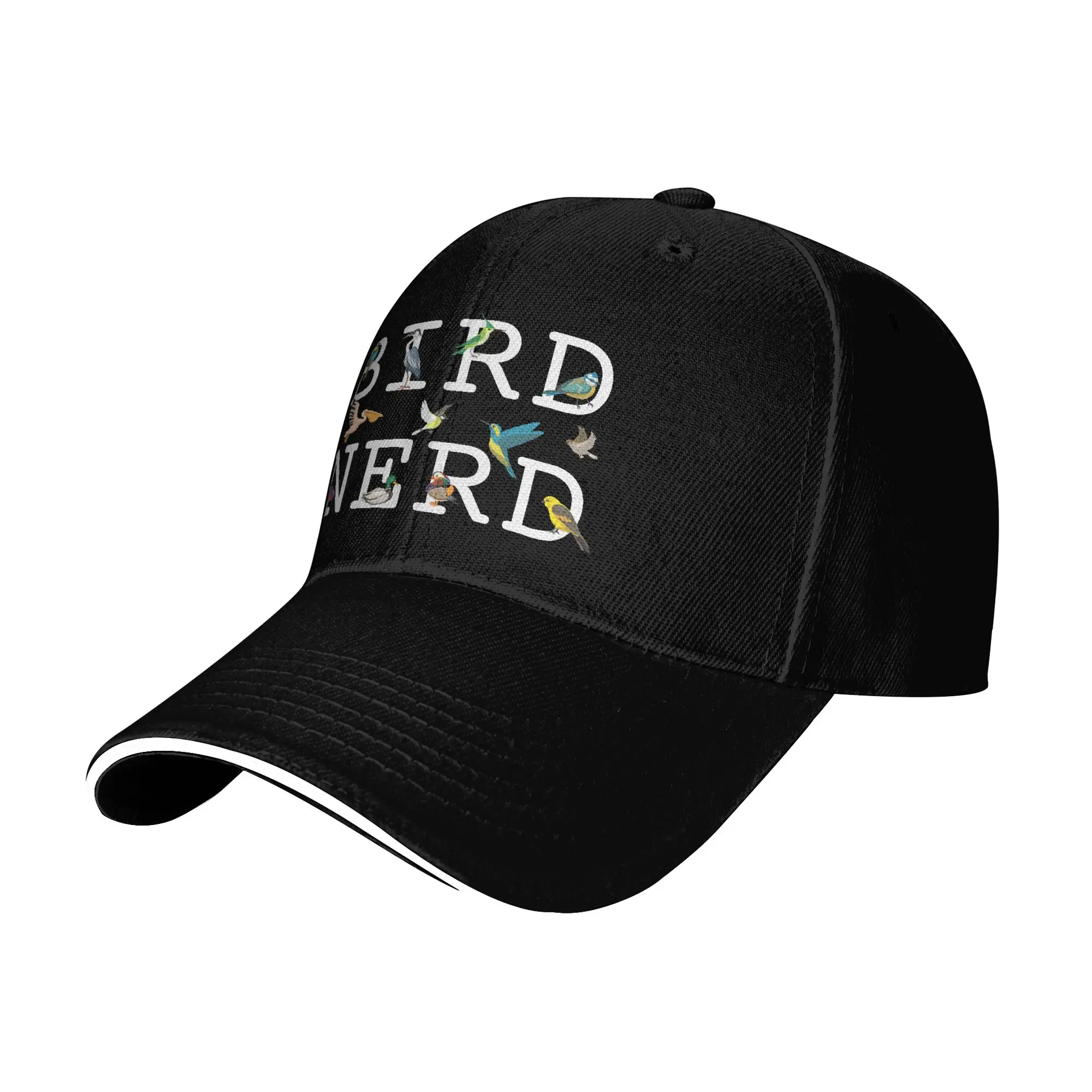 Funny Bird Nerd Birding Sandwich Baseball Cap Popular Birdwatcher for Men Women Adjustable Sun Cap Fishing Adult Hats