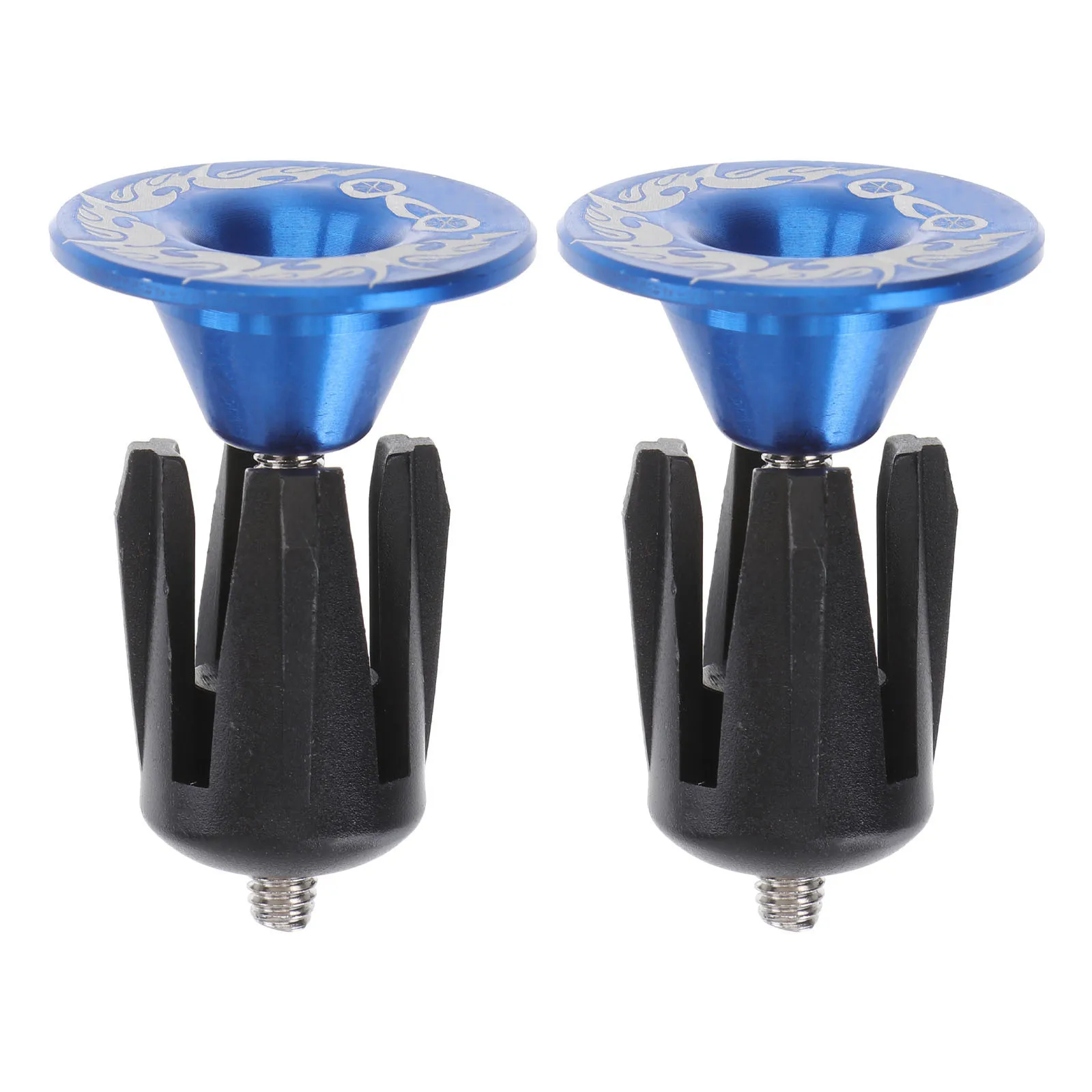 

Pair of Handlebar End Caps Plastic and Aluminum Alloy Anodized Surface Cnc Machined for Road Mountain Bike Bar End Plugs Wear