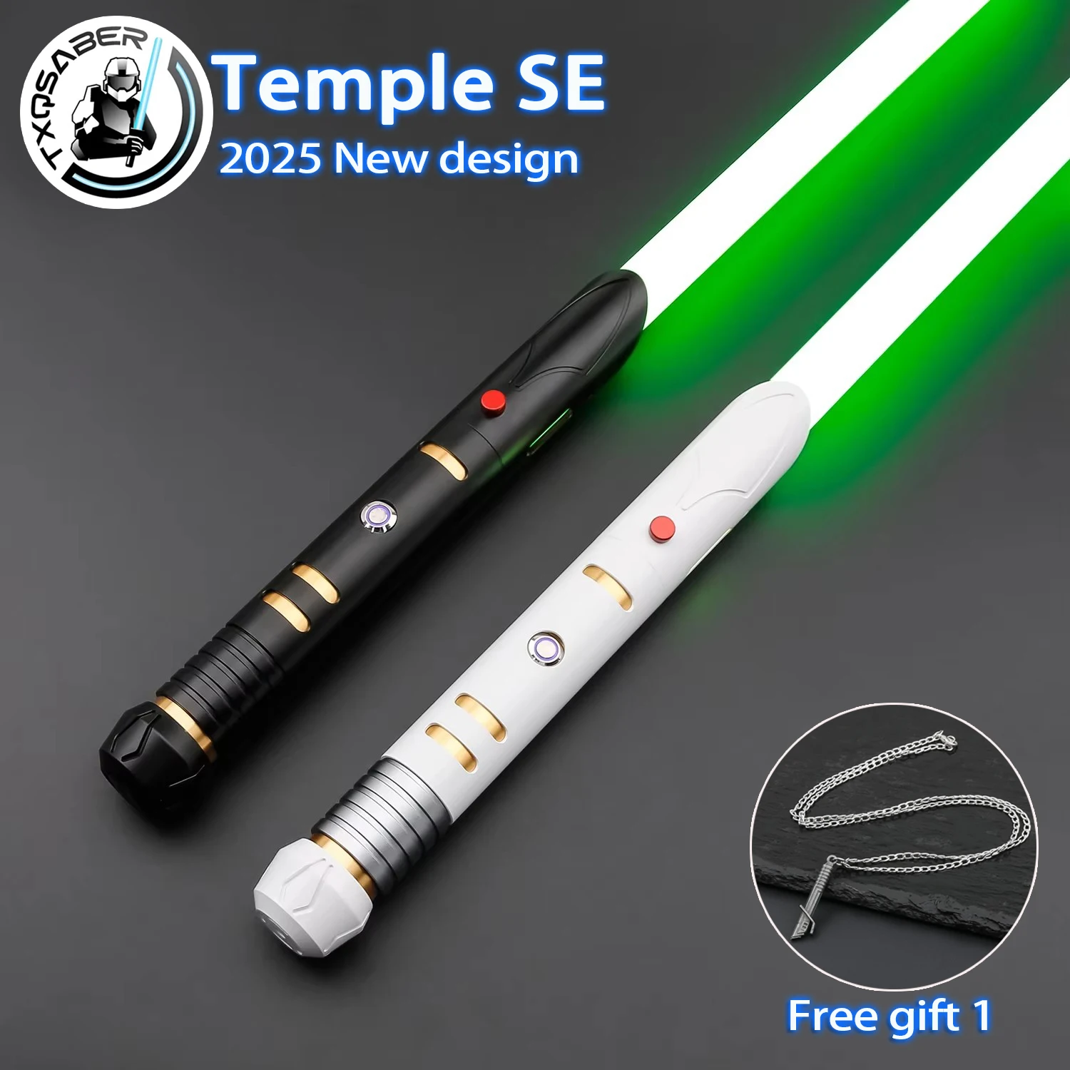 TXQSABER Temple Guard SE Lightsaber Heavy Dueling RGB Light Sword Jedi Temple Guard Simplified Version 12 Colors 27 Sounds Clash