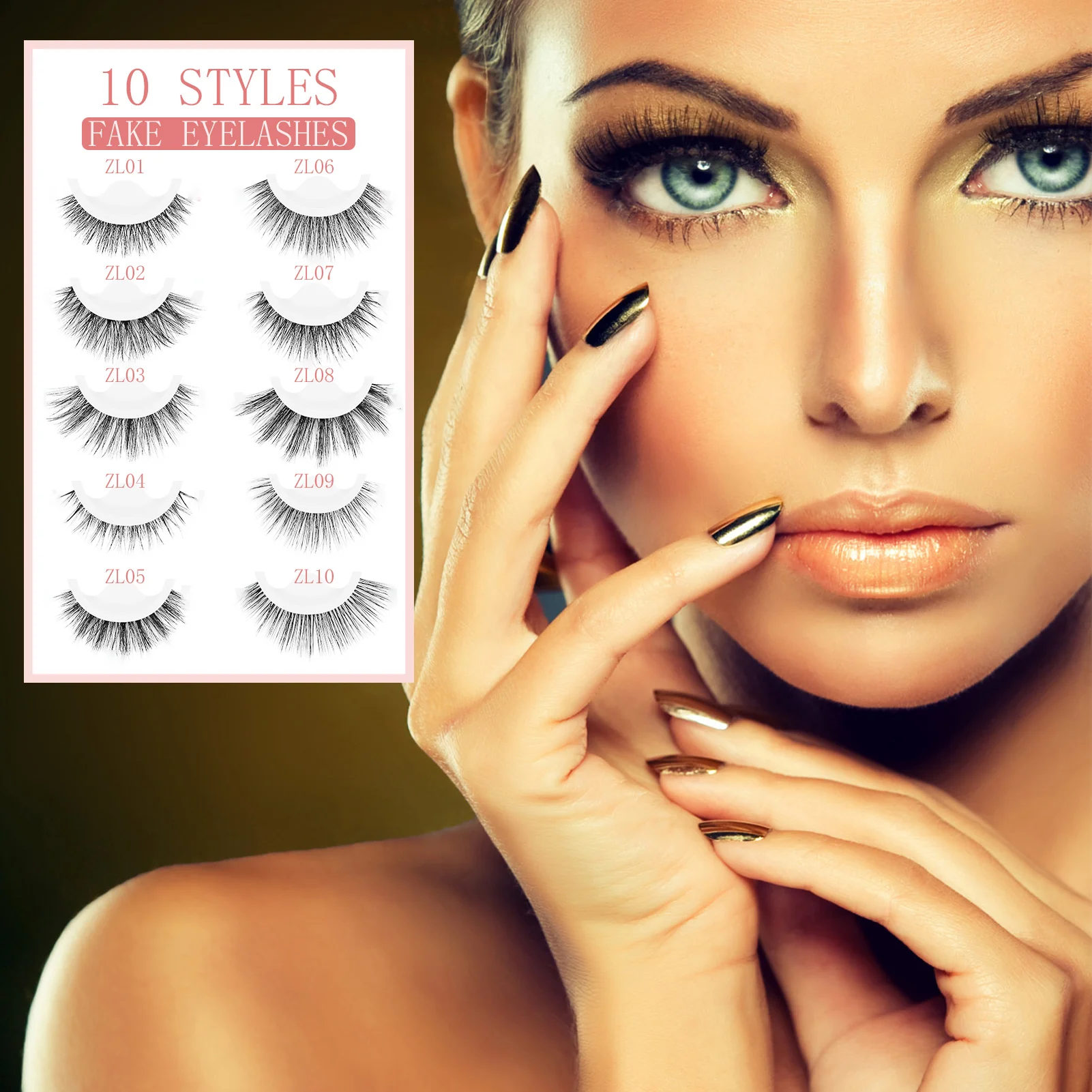 1 paio Curling Up Innesto Ciglia Riutilizzabili Autoadesive Ciglia Finte Striscia Completa Ciglia Senza Colla 3 Secondi Da Indossare Ciglia