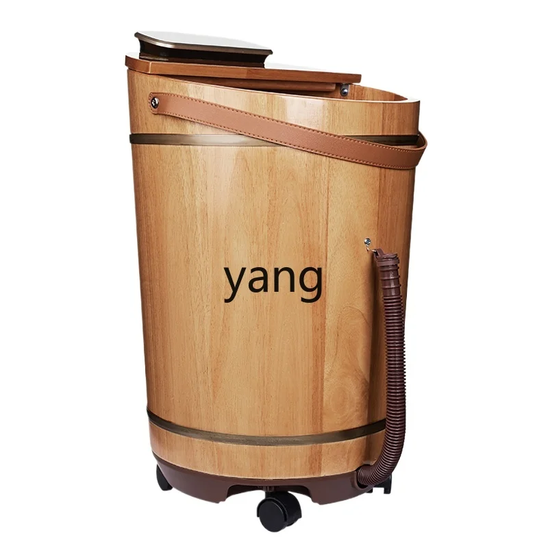 Yjq Intelligent Electric Heating Foot Bath Wooden Bucket Automatic Massage High Depth over Calf Winter Season