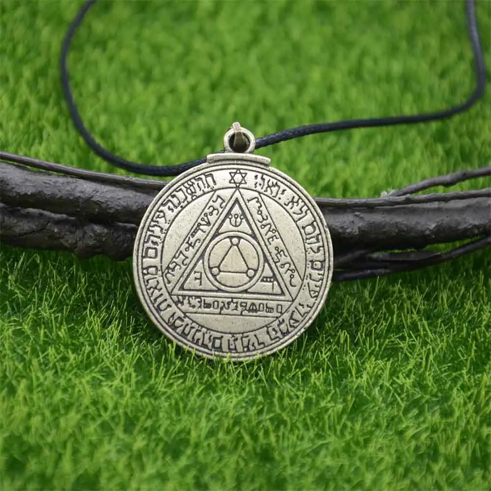Nostalgia Pentacle Of The Sun Talisman Key Of Solomon Seal Pendant Necklace Hermetic Enochian Kabbalah Jewellery image 6
