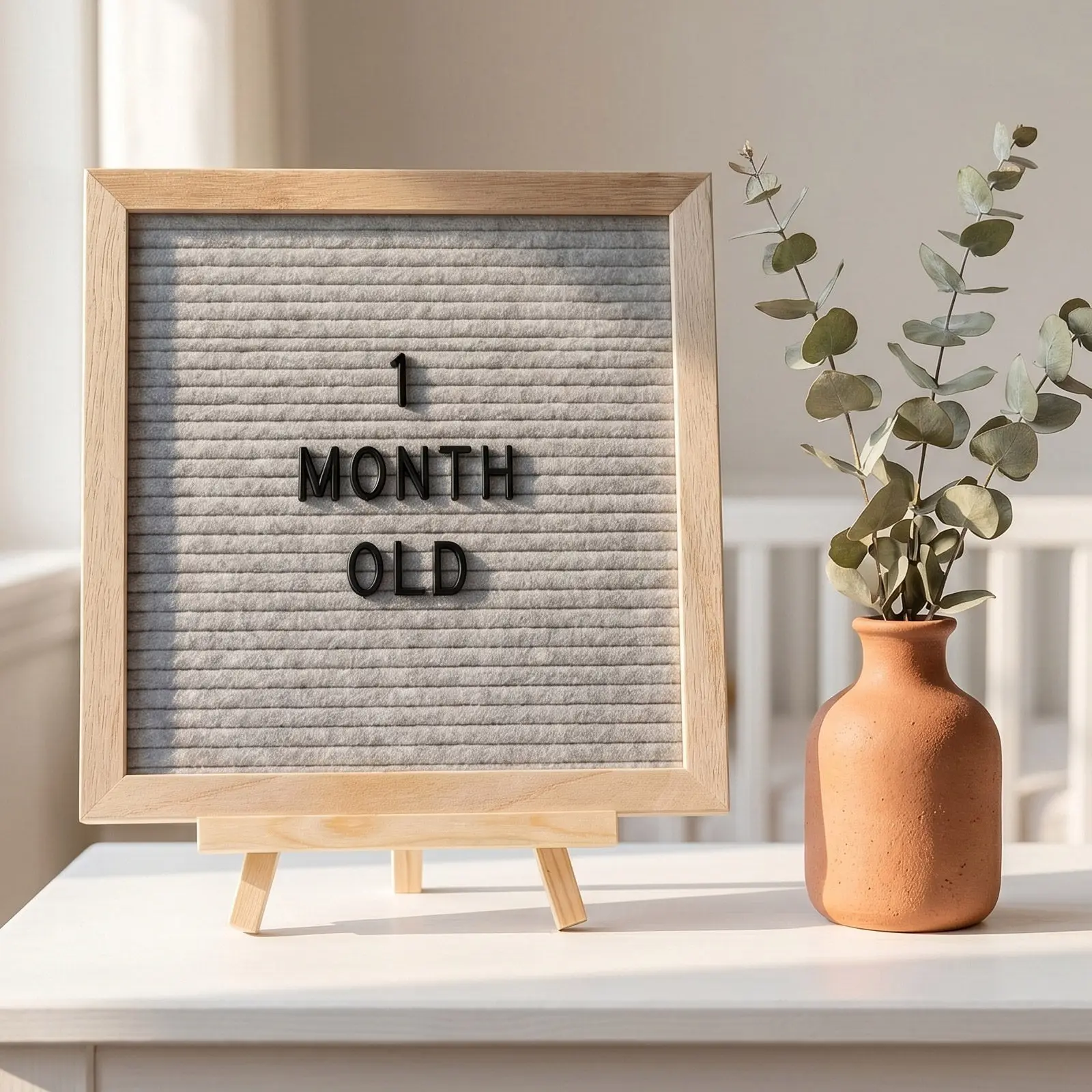 1Set Rustic Wood Letter Board 10 Inch Stand Felt Letter Board Black Changeable Message Sign Announcement Wedding Party