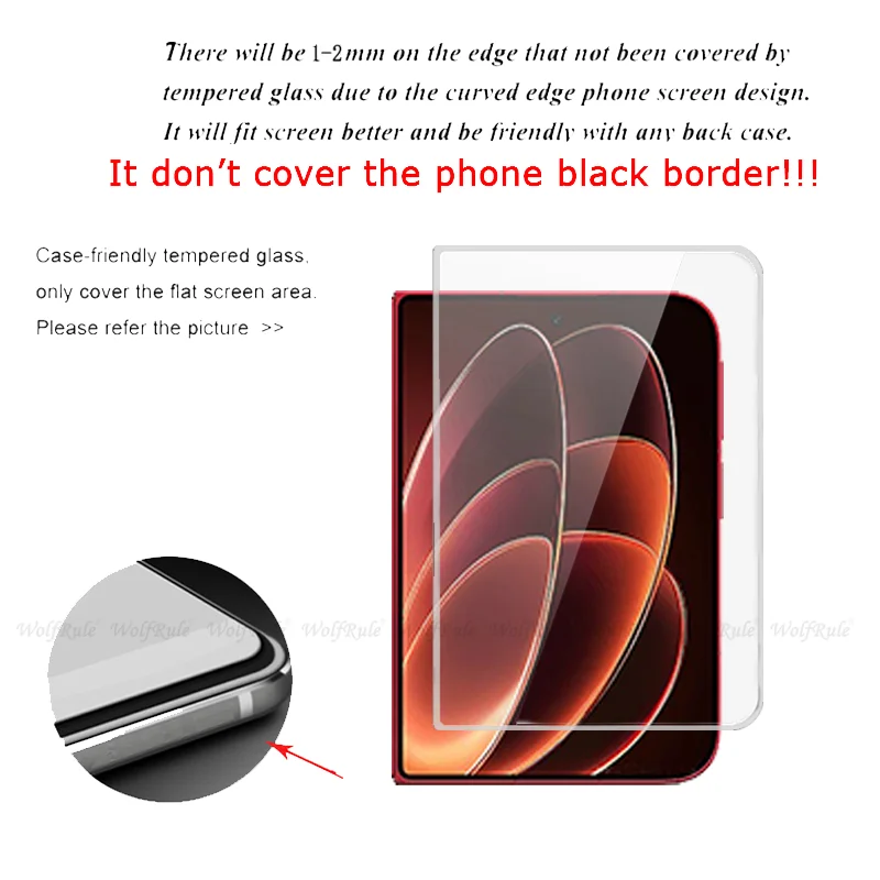 4/3/2/1Pcs For Xiaomi 18 Fold Glass Xiaomi 18 Fold Tempered Glass Transparent 9H Cover Clear Screen Protector Xiaomi Mi 18 Fold