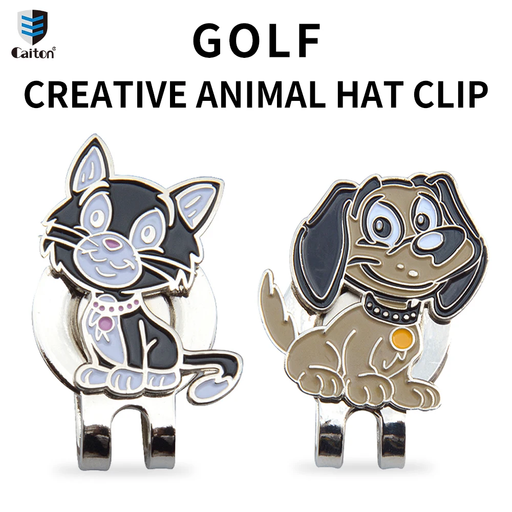 Caiton Golf Exquisite Fashion Creative Pattern Cute Pet Series Cap Clip Marking Golf Place Mark