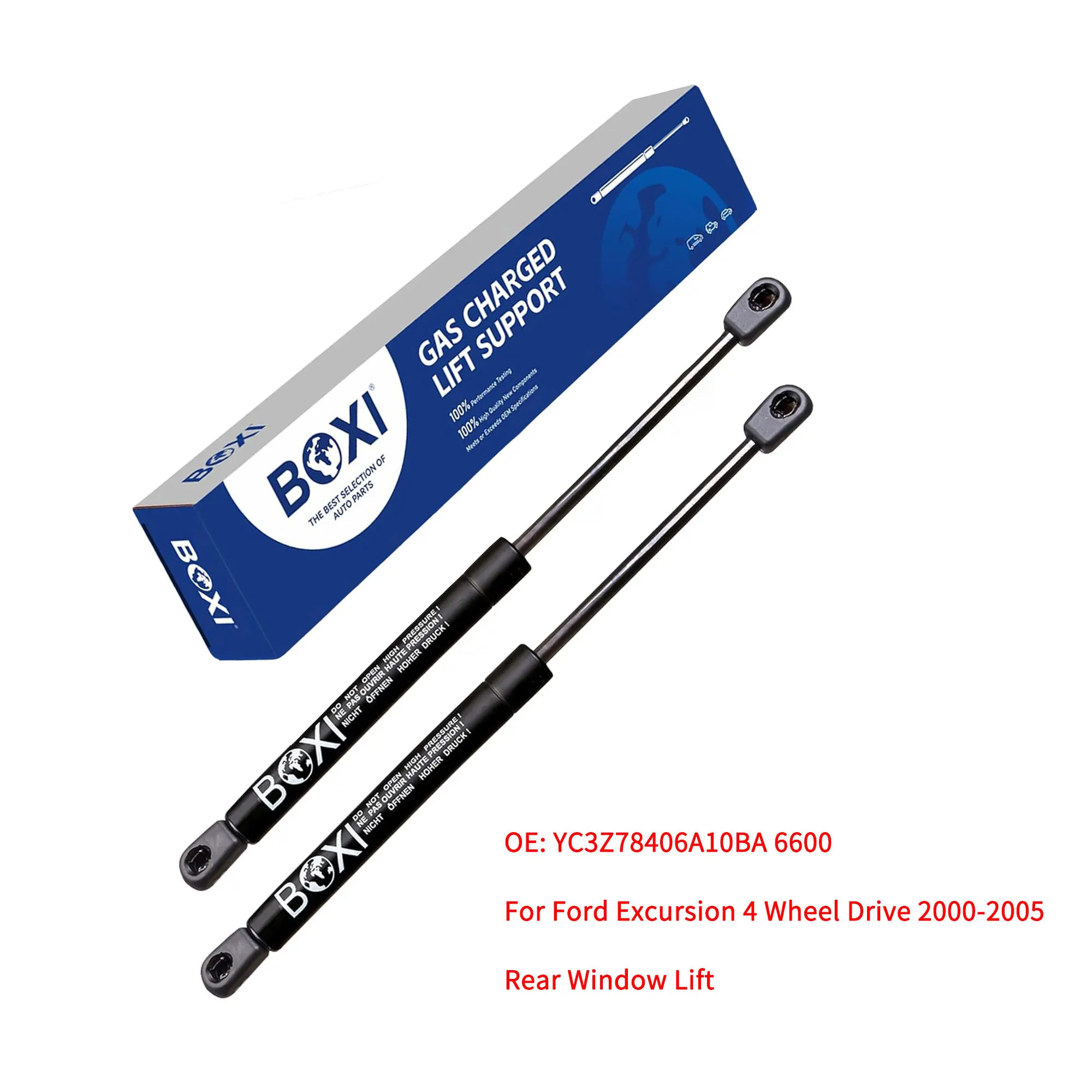 2pcs Rear Window Gas Spring Shock YC3Z78406A10BA 6600 Lift Support For Ford Excursion 4 Wheel Drive 2000-2005 Lift Strut