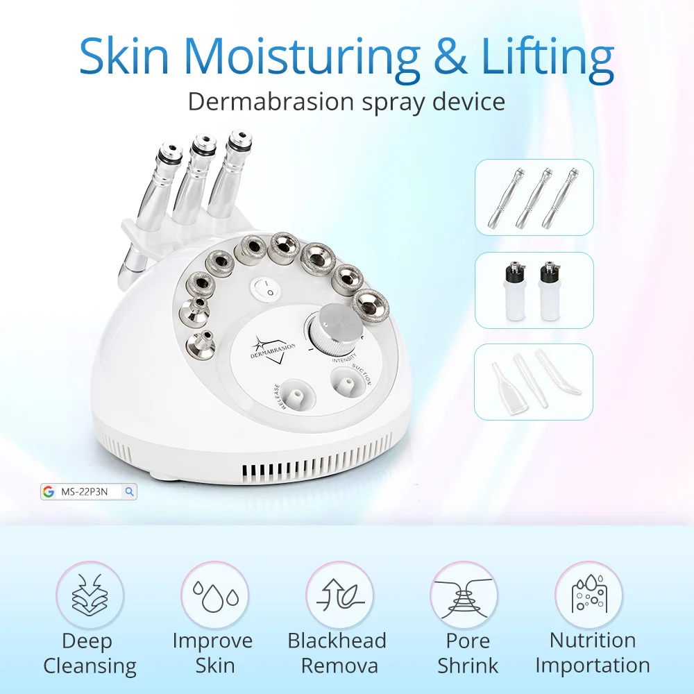 4 in 1 Diamant Mikrodermabrasion Dermabrasion Maschine Wasser Spray Peeling Schönheit Maschine Falten Gesicht Peeling Maschine