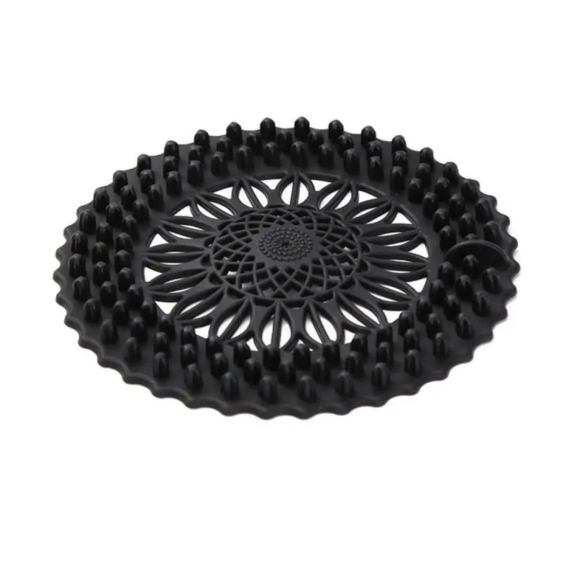 Sink Anti-blocking Floor Drain Cover Shower Drain Strainers Bathtub Stopper Silicone Sink Cover Hair Catchers Bathroom Filter