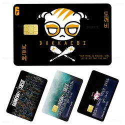 Game R-Rainbow S-Six S-Siege Anime Spend Or Save Funny Shell On Off Ultra Thin No Fade Sticker Skin Cover Film For Debit Credit