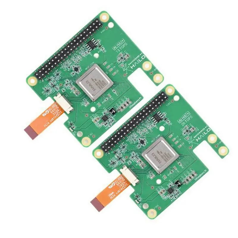 T23C 3X For Raspberry Pi 5 AI HAT+ Official-Original Hailo8l Pcie M.2 HAT+ 13Tops AI Board Kit For Raspberry Pi5