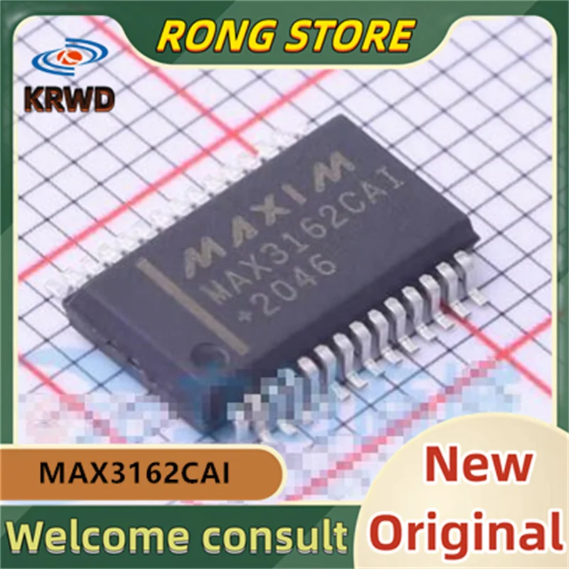 

5PCS MAX3162CAI New and original MAX3162 MAX3162CAI+T SSOP-28