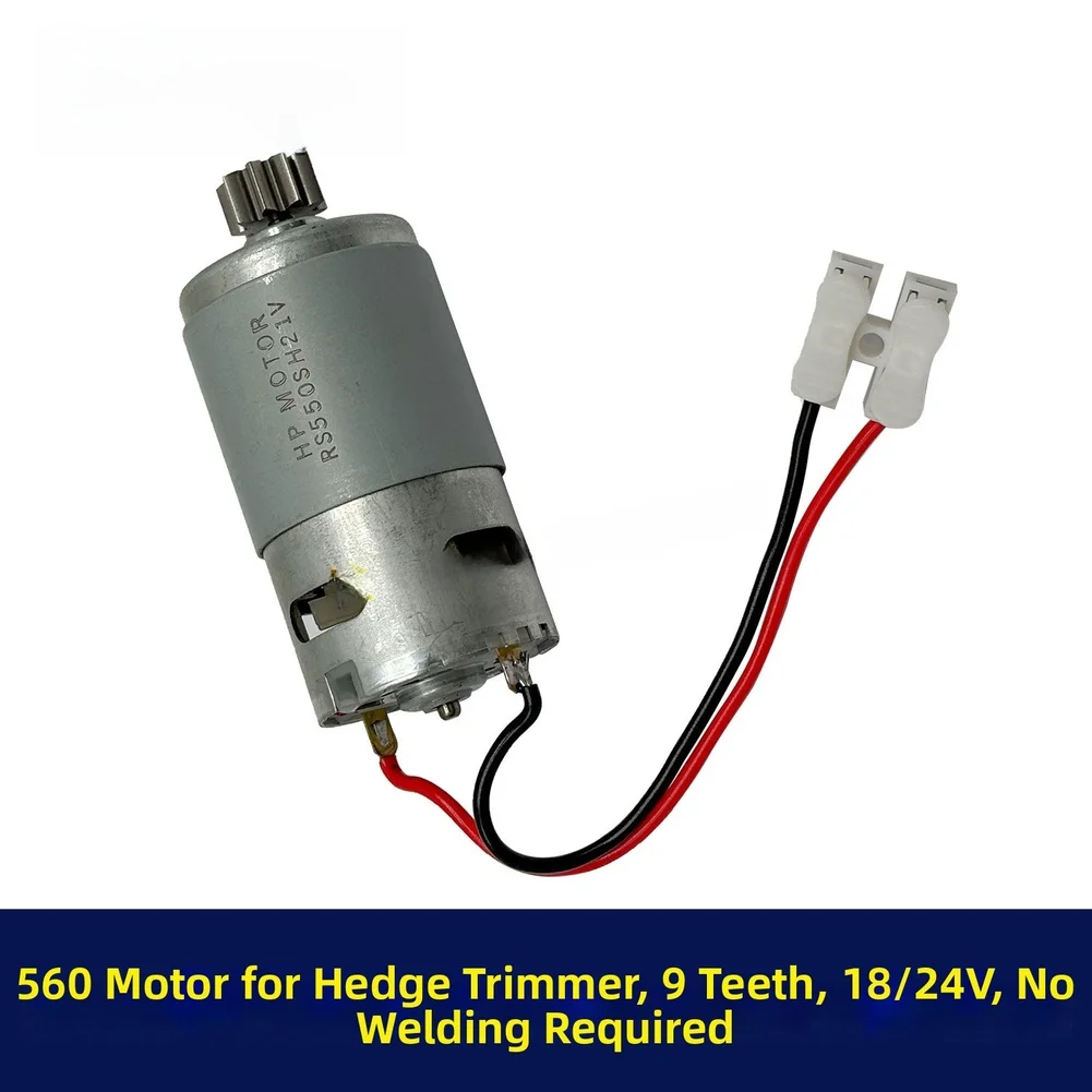 9 Tooth Brush Motor For 18V 24V Hedge Trimmer Motor Gardening Tools With D Shaft Mounting Aluminum Cast Iron Housing No Welding