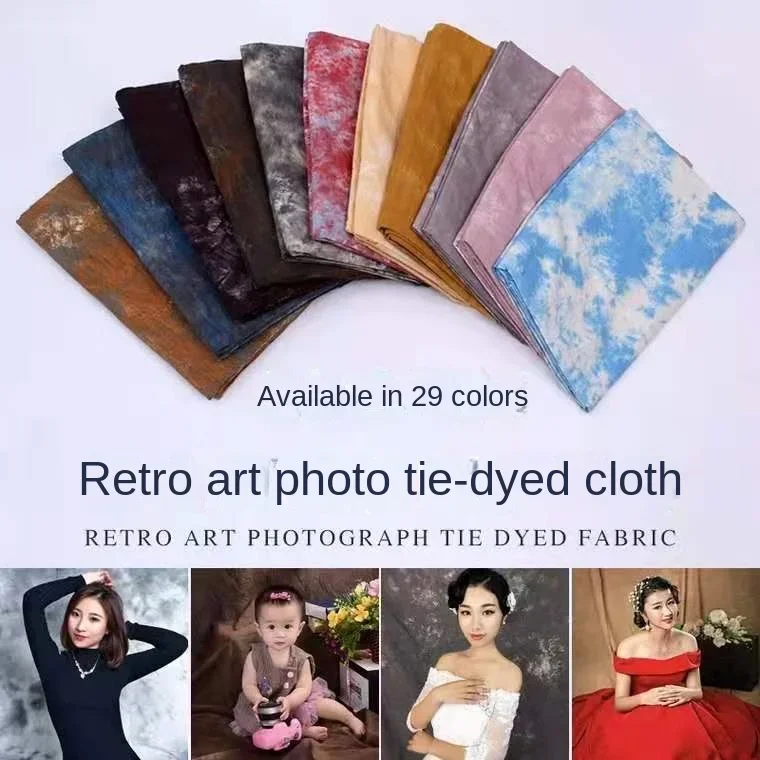 Wedding Photography Backdrops Children\'s background cloth 2.5x3m Chinese Tie Dye Cloth Vintage canvas Studio Photo Background