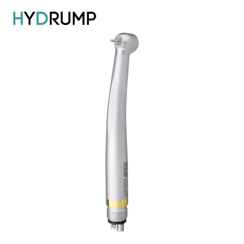 HYDRUMP Dental High Speed Handpiece 4 Water Spray Rapid cooling E-generator Large Torque Head Push Button Air Turbine 2/4Holes