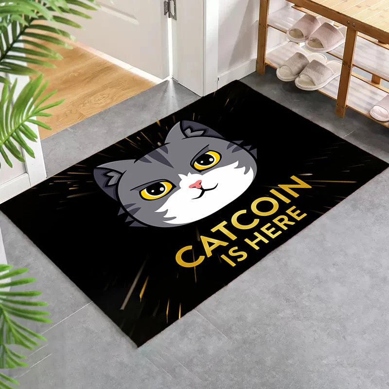 Cute Cat Dog Prayer Mat Living Room Anime Mats Bedroom Non-slip Kitchen Mat Rug Entrance Carpet Kitchen And Home Items Rugs